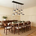 Emibig Emibig FLORA 9 BLACK OPAL - Lampe suspendue moderne pour un éclairage élégant