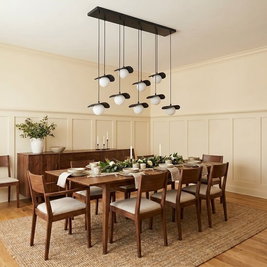 Emibig Emibig FLORA 9 BLACK OPAL - Moderne Pendelleuchte für stilvolle Beleuchtung