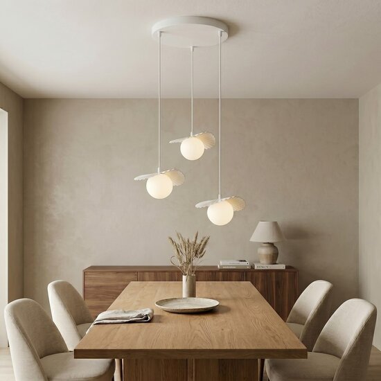 Emibig Emibig FLORA 3PREM WHITE OPAL - Moderne Pendelleuchte für stilvolle Beleuchtung