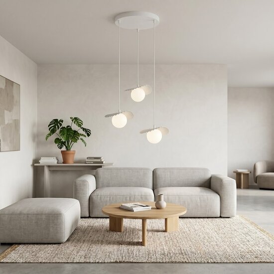 Emibig Emibig FLORA 3PREM WHITE OPAL - Moderne Pendelleuchte für stilvolle Beleuchtung