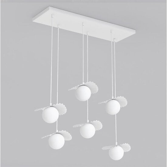 Emibig Emibig FLORA 6 WHITE OPAL - Moderne Pendelleuchte für stilvolle Beleuchtung