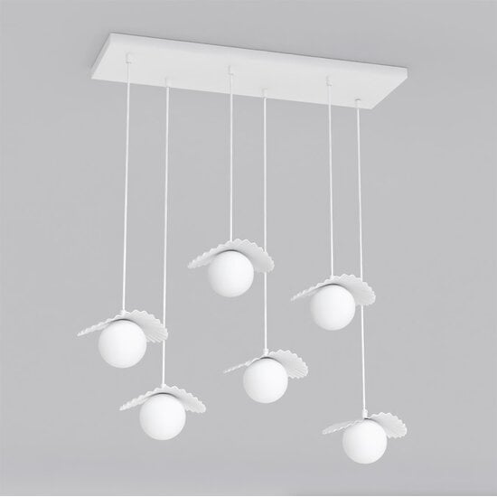 Emibig Emibig FLORA 6 WHITE OPAL - Modern pendant lamp for stylish lighting