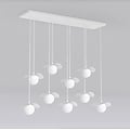 Emibig Emibig FLORA 9 WHITE OPAL - Lampe suspendue moderne pour un éclairage élégant