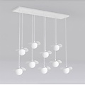 Emibig Emibig FLORA 9 WHITE OPAL - Moderne Pendelleuchte für stilvolle Beleuchtung