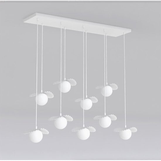 Emibig Emibig FLORA 9 WHITE OPAL - Moderne hanglamp voor sfeervolle verlichting