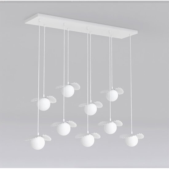 Emibig Emibig FLORA 9 WHITE OPAL - Moderne Pendelleuchte für stilvolle Beleuchtung