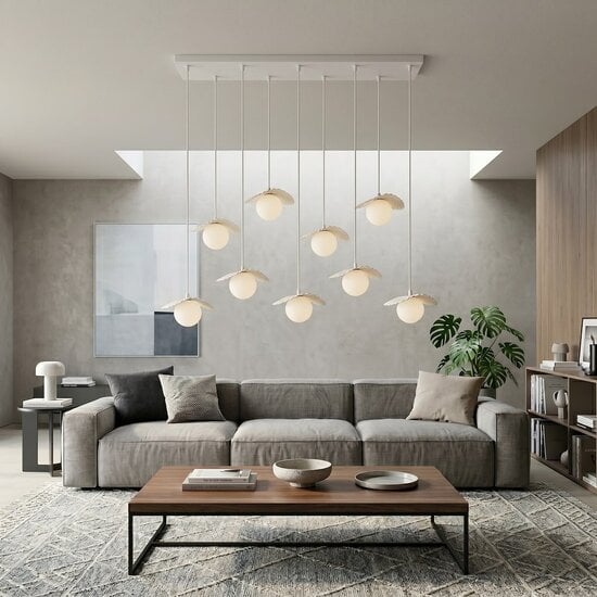 Emibig Emibig FLORA 9 WHITE OPAL - Moderne hanglamp voor sfeervolle verlichting