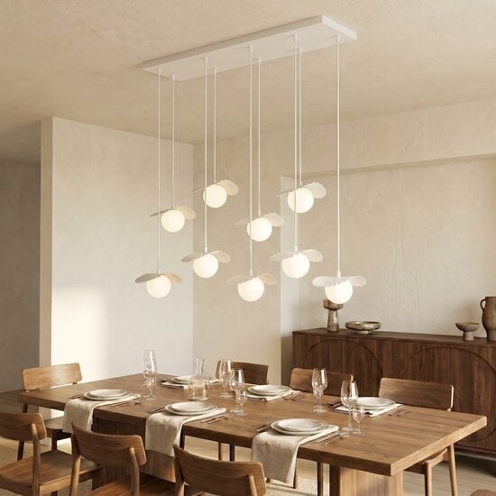 Emibig Emibig FLORA 9 WHITE OPAL - Lampe suspendue moderne pour un éclairage élégant