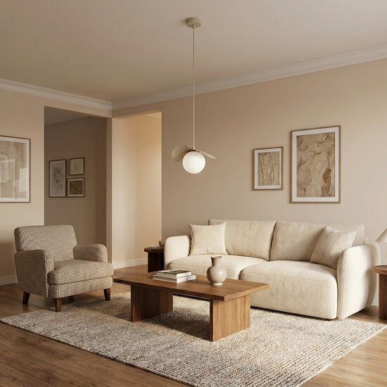 Emibig Emibig FLORA 1 MOKKA OPAL - Moderne hanglamp voor sfeervolle verlichting