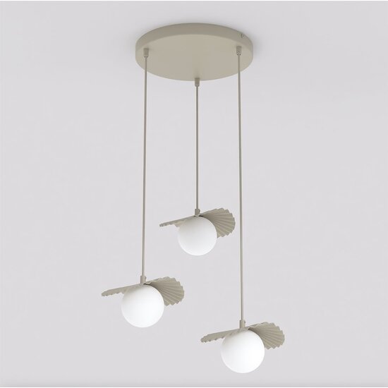 Emibig Emibig FLORA 3PREM MOKKA OPAL - Modern pendant lamp for stylish lighting
