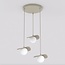 Emibig Emibig FLORA 3PREM MOKKA OPAL - Moderne Pendelleuchte für stilvolle Beleuchtung