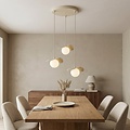 Emibig Emibig FLORA 3PREM MOKKA OPAL - Lámpara colgante moderna para una iluminación elegante