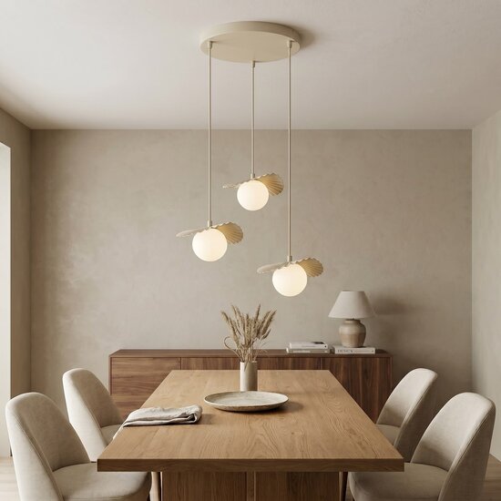 Emibig Emibig FLORA 3PREM MOKKA OPAL - Modern pendant lamp for stylish lighting