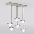 Emibig Emibig FLORA 6 MOKKA OPAL - Moderne hanglamp voor sfeervolle verlichting