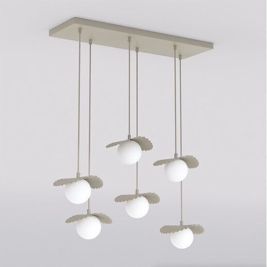 Emibig Emibig FLORA 6 MOKKA OPAL - Modern pendant lamp for stylish lighting