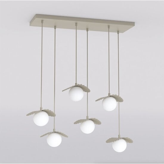 Emibig Emibig FLORA 6 MOKKA OPAL - Modern pendant lamp for stylish lighting