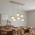 Emibig Emibig FLORA 6 MOKKA OPAL - Moderne hanglamp voor sfeervolle verlichting
