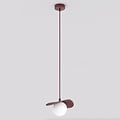 Emibig Emibig FLORA 1 BURGUNDY OPAL - Lámpara colgante moderna para una iluminación elegante