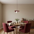 Emibig Emibig FLORA 1 BURGUNDY OPAL - Lampe suspendue moderne pour un éclairage élégant