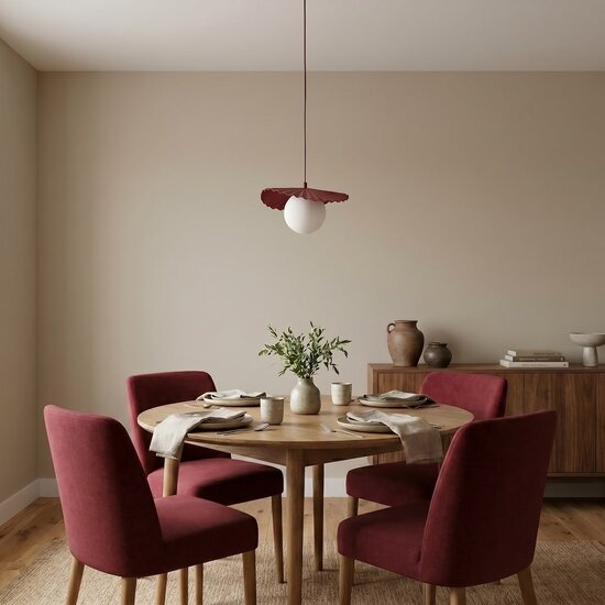 Emibig Emibig FLORA 1 BURGUNDY OPAL - Moderne Pendelleuchte für stilvolle Beleuchtung