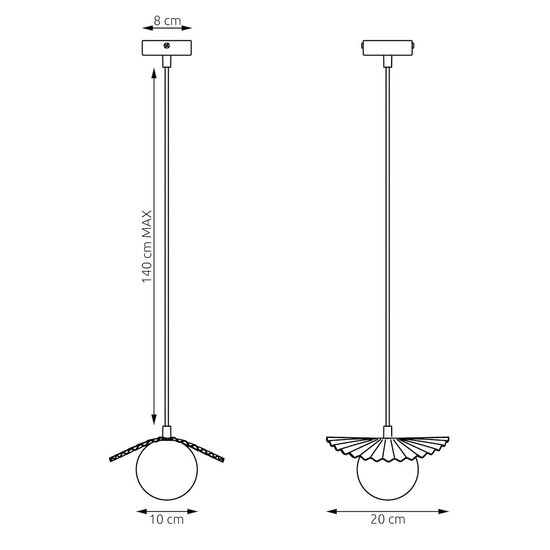 Emibig Emibig FLORA 1 BURGUNDY OPAL - Lámpara colgante moderna para una iluminación elegante