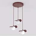 Emibig Emibig FLORA 3PREM BURGUNDY OPAL - Moderne hanglamp voor sfeervolle ruimtes