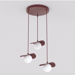 Emibig FLORA 3PREM BURGUNDY OPAL