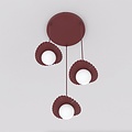 Emibig Emibig FLORA 3PREM BURGUNDY OPAL - Lampe suspendue moderne pour des espaces élégants