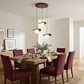 Emibig Emibig FLORA 3PREM BURGUNDY OPAL - Lampe suspendue moderne pour des espaces élégants