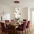 Emibig Emibig FLORA 3PREM BURGUNDY OPAL - Moderne hanglamp voor sfeervolle ruimtes