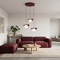Emibig Emibig FLORA 3PREM BURGUNDY OPAL - Moderne hanglamp voor sfeervolle ruimtes