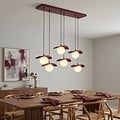 Emibig Emibig FLORA 6 BURGUNDY OPAL - Lámpara colgante moderna para una iluminación atmosférica