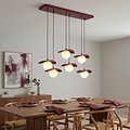 Emibig Emibig FLORA 6 BURGUNDY OPAL - Moderne Pendelleuchte für stimmungsvolle Beleuchtung