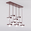 Emibig Emibig FLORA 9 BURGUNDY OPAL - Moderne hanglamp voor sfeervolle verlichting