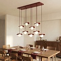 Emibig Emibig FLORA 9 BURGUNDY OPAL - Moderne Pendelleuchte für stimmungsvolle Beleuchtung