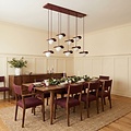 Emibig Emibig FLORA 9 BURGUNDY OPAL - Modern pendant lamp for atmospheric lighting