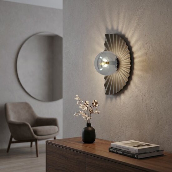 Emibig Emibig FLORA K1 BLACK GRAFIT - Modern wall lamp for stylish lighting