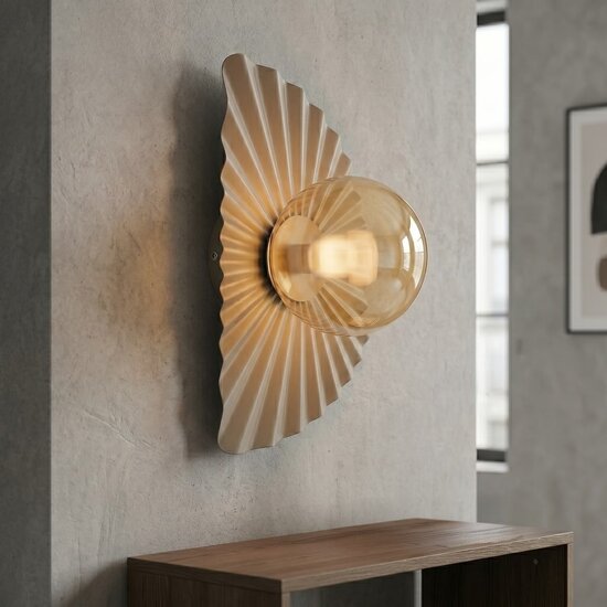 Emibig Emibig FLORA K1 MOKKA AMBER - Modern wall lamp for cozy lighting