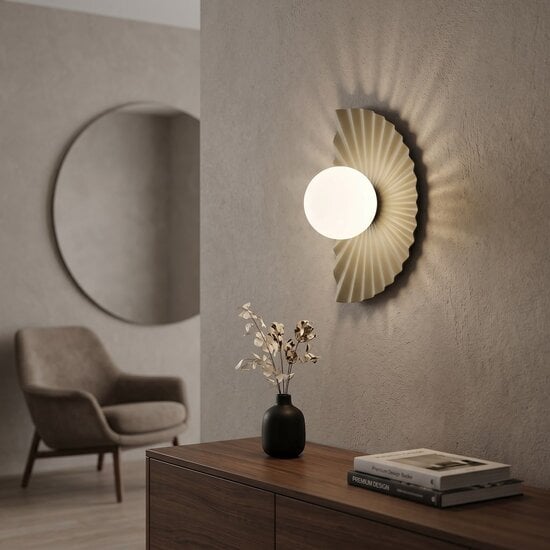 Emibig Emibig FLORA K1 MOKKA OPAL - Modern wall lamp for stylish lighting