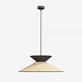 Emibig Emibig SOFTA 1 RATTAN BLACK - Stylish Japandi pendant lamp for any space