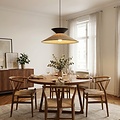 Emibig Emibig SOFTA 1 RATTAN BLACK - Lampe suspendue Japandi élégante pour tous les espaces