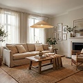 Emibig Emibig SOFTA 1 RATTAN WHITE - Elegant pendant lamp for modern ambiance