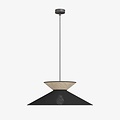 Emibig Emibig SOFTA 1 BLACK RATTAN - Lámpara colgante elegante para cualquier espacio