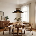 Emibig Emibig SOFTA 1 BLACK RATTAN - Lámpara colgante elegante para cualquier espacio