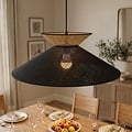 Emibig Emibig SOFTA 1 BLACK RATTAN - Stilvolle Pendelleuchte für jeden Raum