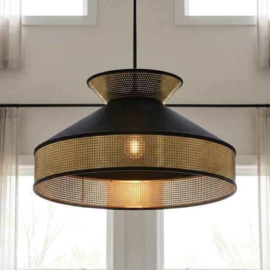 Emibig Emibig SIESTA 1 BLACK GOLD - Lámpara colgante elegante para una atmósfera moderna