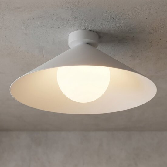 Emibig Emibig MONO 1M PLAFON WHITE OPAL - Modern ceiling lamp for any space