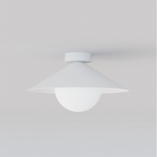 Emibig Emibig MONO 1S PLAFON WHITE OPAL - Modern ceiling lamp for any space