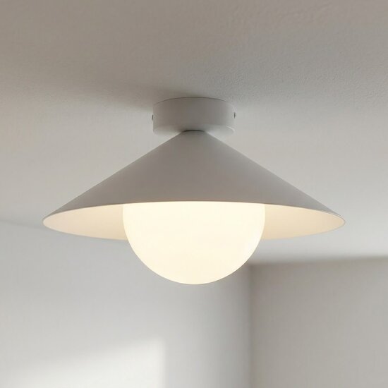 Emibig Emibig MONO 1S PLAFON WHITE OPAL - Modern ceiling lamp for any space