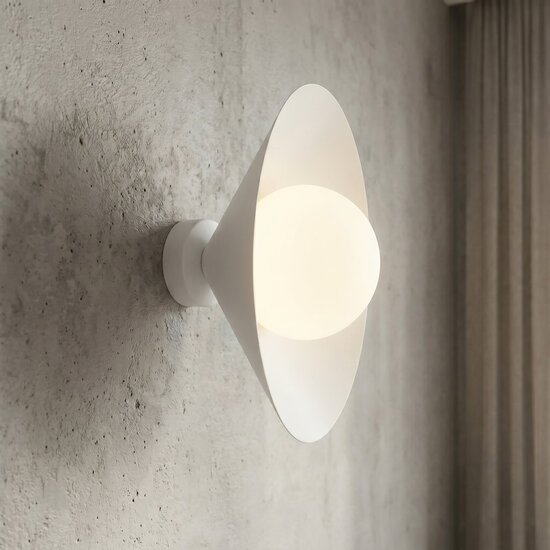 Emibig Emibig MONO K1S WHITE OPAL - Modern wall lamp for stylish lighting